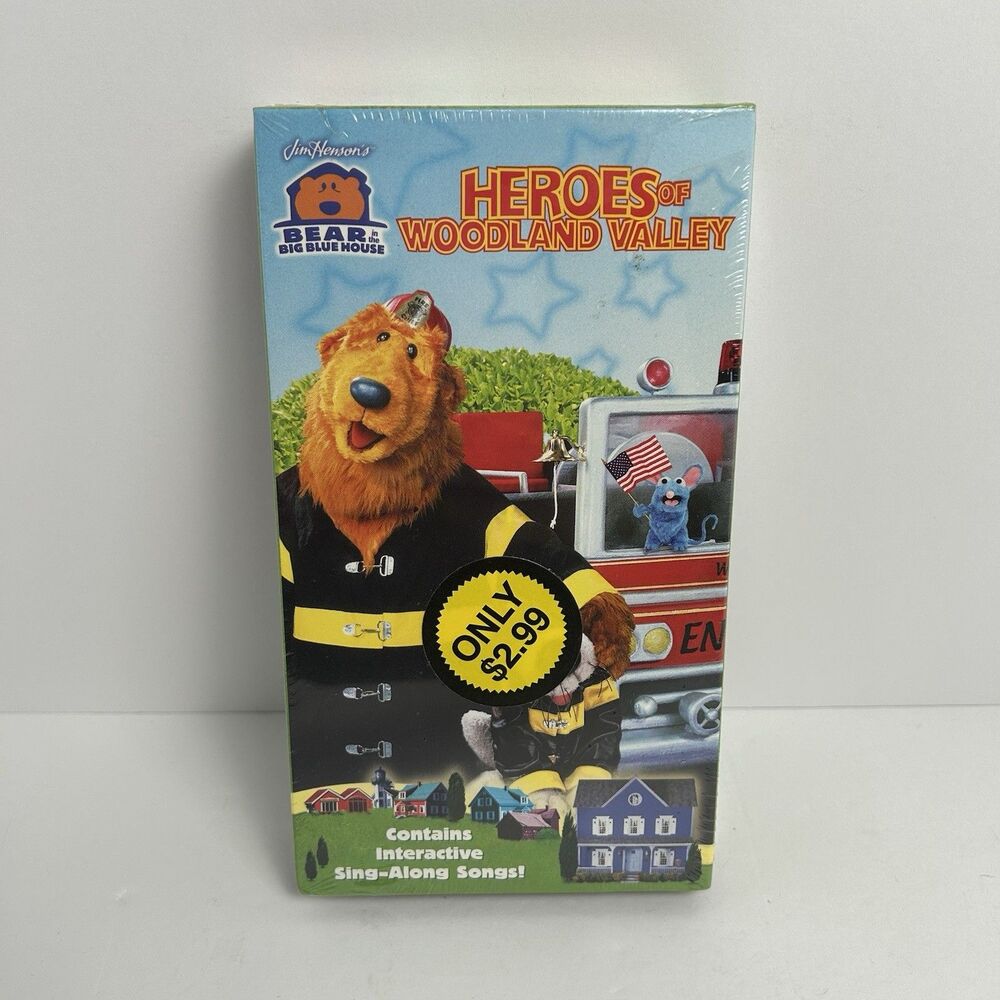 Heroes of Woodland Valley (VHS, 2003) Bear In The Big Blue House Sealed Rare New